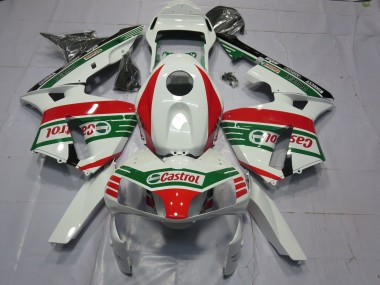 Venta Carenados Moto Honda CBR600RR 2003-2004 - Blanco Rojo Verde Castrol