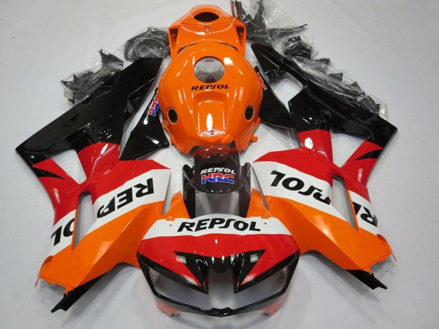 Venta Carenados Moto Honda CBR600RR 2013-2023 - Naranja Blanco Rojo Negro Brillante Repsol