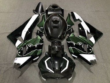 Venta Carenados Moto Honda CBR600RR 2013-2023 - Negro FibraCarbono Blanco Verde Toro