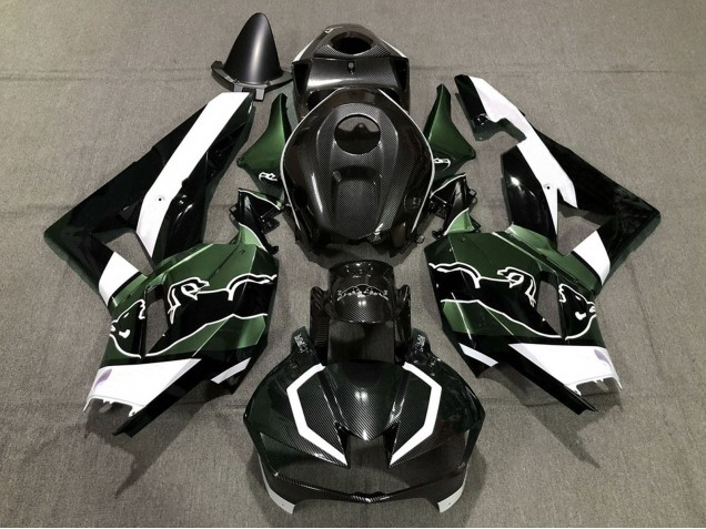 Venta Carenados Moto Honda CBR600RR 2013-2023 - Negro FibraCarbono Blanco Verde Toro