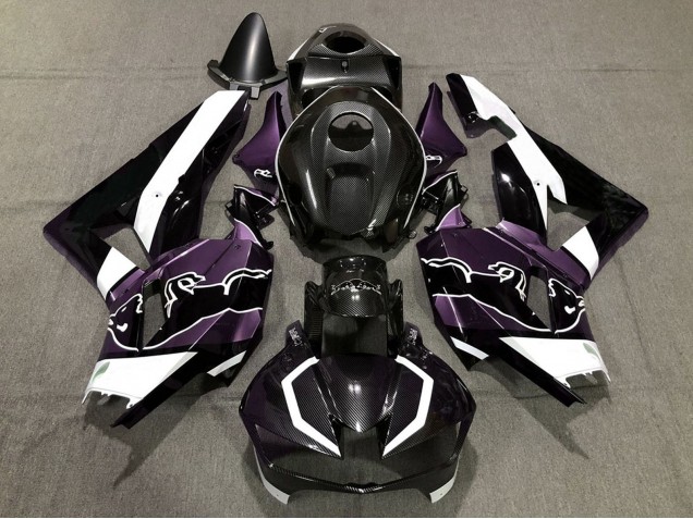 Venta Carenados Moto Honda CBR600RR 2013-2023 - Negro FibraCarbono Blanco Púrpura Toro