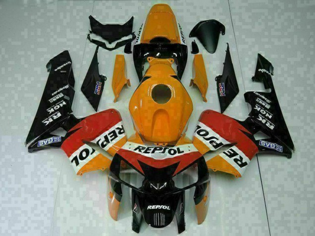 Venta Carenados Moto Honda CBR600RR 2005-2006 - Naranja Blanco Rojo Negro Repsol