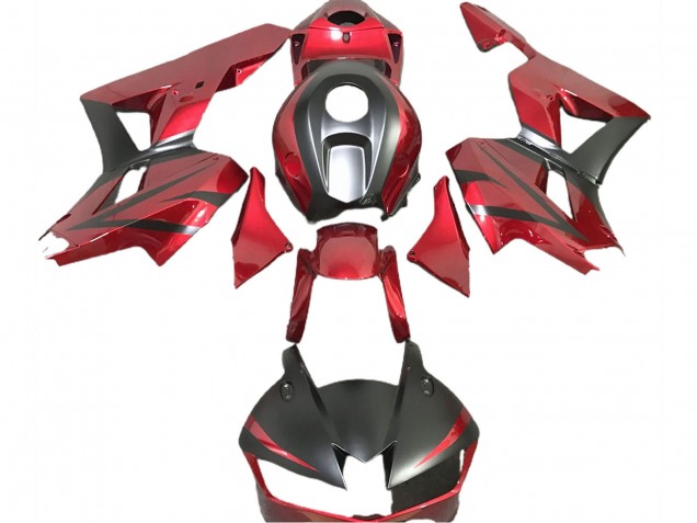 Venta Carenados Moto Honda CBR600RR 2013-2023 - Rojo Profundo Negro Mate