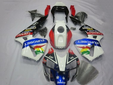 Venta Kits Carenado Moto Honda CBR600RR 2003-2004 - Blanco Rojo Azul Negro Brillante EuroBet