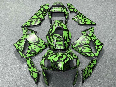 Venta Carenados Moto Honda CBR600RR 2003-2004 - Verde Negro Camouflage