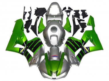 Venta Carenados Moto Honda CBR600RR 2013-2023 - Plata Verde Negro Brillante HRC