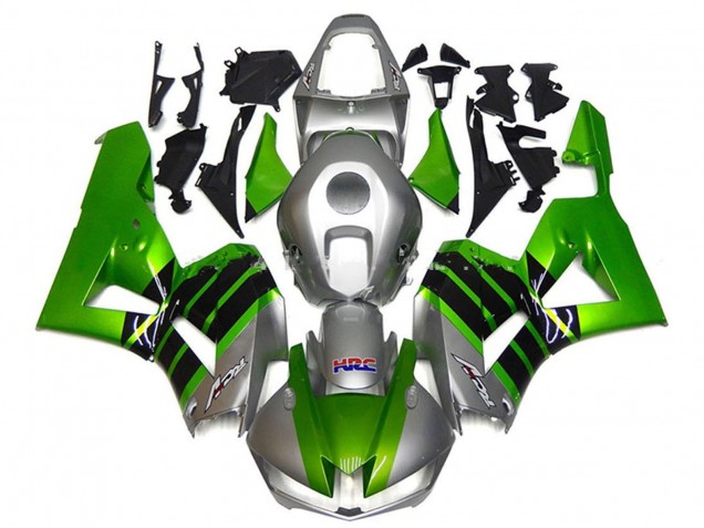 Venta Carenados Moto Honda CBR600RR 2013-2023 - Plata Verde Negro Brillante HRC