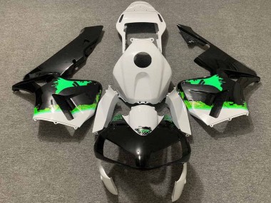 Venta Carenados Moto Honda CBR600RR 2003-2004 - Blanco Verde Negro Brillante Splatter