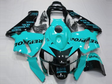 Venta Carenados Moto Honda CBR600RR 2003-2004 - Azul Claro Negro Brillante Repsol