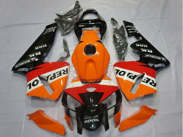 Venta Carenados Moto Honda CBR600RR 2005-2006 - Naranja Rojo Blanco Negro Repsol OEM Estilo