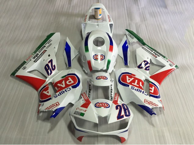 Venta Carenados Moto Honda CBR600RR 2013-2023 - Blanco Rojo Azul Pata 28