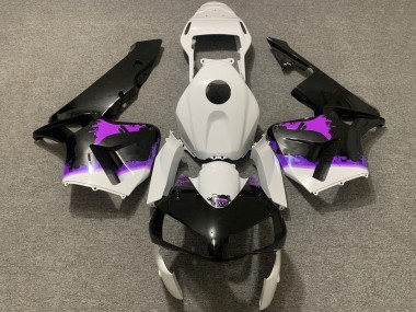 Venta Carenados Moto Honda CBR600RR 2003-2004 - Blanco Púrpura Negro Brillante Splatter