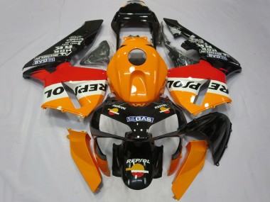 Venta Completo Carenado Moto Honda CBR600RR 2003-2004 - Naranja Blanco Rojo Negro Brillante Repsol