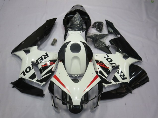 Venta Carenados Moto Honda CBR600RR 2003-2004 - Blanco Rojo Negro Brillante Repsol OEM Estilo