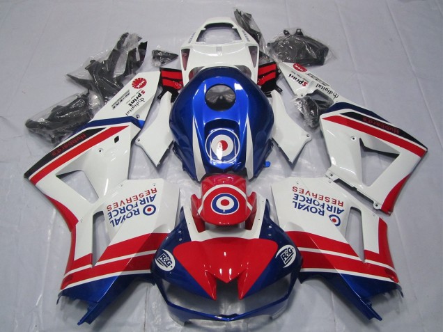 Venta Carenados Moto Honda CBR600RR 2013-2023 - Blanco Rojo Azul Royal Air Force