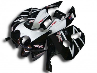 Venta Carenados Moto Honda CBR250RR 1990-1998 - Negro Brillante Blanco RR