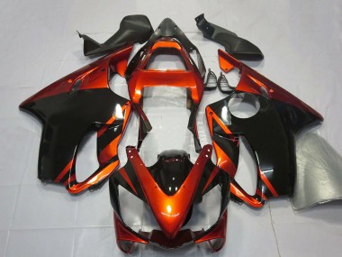 Venta Carenados Moto Honda CBR600 F4i 2001-2003 - Naranja Negro Brillante