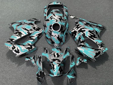 Venta Carenados Moto Honda VFR 800 2002-2013 - Azul Verdoso Camouflage