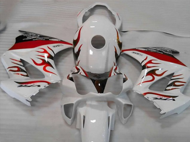Venta Carenados Moto Honda VFR 800 2002-2013 - Blanco Rojo Llama