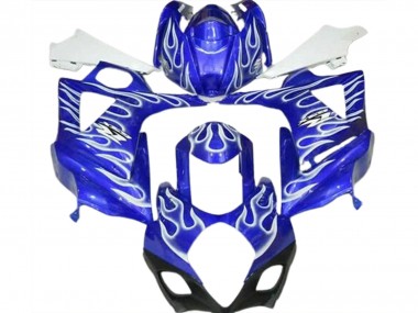 Venta Carenados Moto Suzuki GSXR 1000 2007-2008 - Azul Blanco Llama