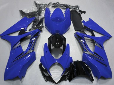 Venta Carenados Moto Suzuki GSXR 1000 2007-2008 - Azul Negro Brillante OEM Estilo