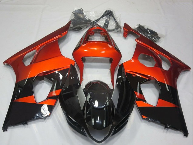 Venta Carenados Moto Suzuki GSXR 1000 2003-2004 - Burnt Naranja Negro Brillante