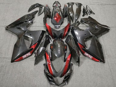 Venta Carenados Moto Suzuki GSXR 1000 2009-2016 - FibraCarbono Rojo