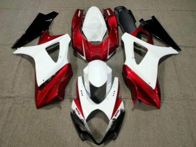 Venta Carenado Moto Suzuki GSXR 1000 2007-2008 - Blanco Rojo Negro