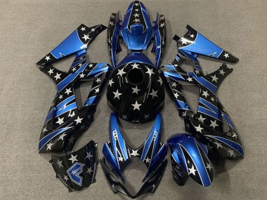 Venta Carenados Moto Suzuki GSXR 1000 2007-2008 - Azul Negro Brillante Estrella