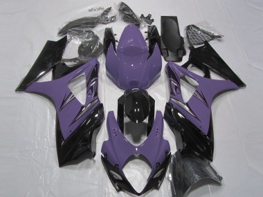 Venta Carenados Moto Suzuki GSXR 1000 2007-2008 - Púrpura Oscuro Negro Brillante