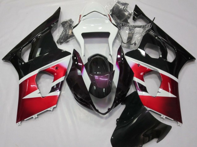 Venta Carenados Moto Suzuki GSXR 1000 2003-2004 - Rojo Blanco Negro Brillante