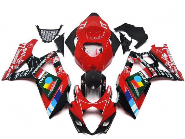 Venta Carenados Moto Suzuki GSXR 1000 2007-2008 - Rojo Negro Azul Blanco Amarillo