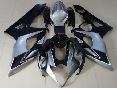 Venta Carenados Moto Suzuki GSXR 1000 2005-2006 - Negro Brillante Plata