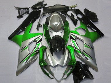 Venta Carenados Moto Suzuki GSXR 1000 2005-2006 - Verde Plata Negro