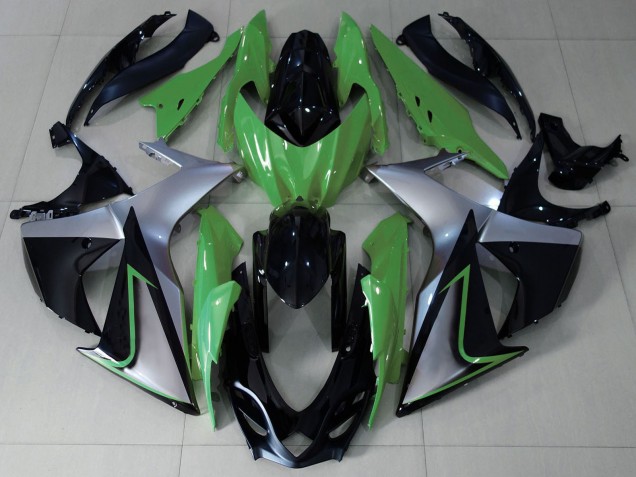 Venta Carenados Moto Suzuki GSXR 1000 2009-2016 - Verde Plata Negro