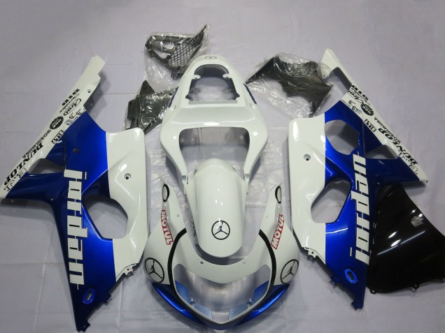 Venta Carenados Moto Suzuki GSXR 1000 2000-2002 - Blanco Azul Jordan