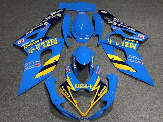 Venta Carenados Moto Suzuki GSXR 1000 2005-2006 - Azul Amarillo Negro Rizla