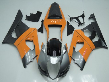 Venta Carenados Moto Suzuki GSXR 1000 2003-2004 - Naranja Claro Plata Negro