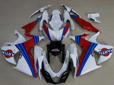 Venta Carenados Moto Suzuki GSXR 1000 2009-2016 - Blanco Azul Rojo Martini