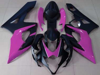 Venta Carenados Moto Suzuki GSXR 1000 2005-2006 - Negro Mate Rosa