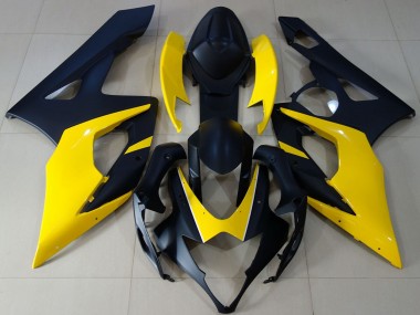 Venta Carenados Moto Suzuki GSXR 1000 2005-2006 - Negro Mate Amarillo
