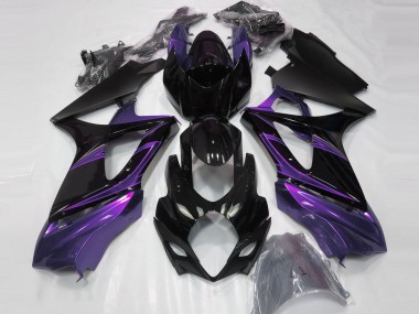 Venta Carenados Moto Suzuki GSXR 1000 2007-2008 - Negro Brillante Púrpura