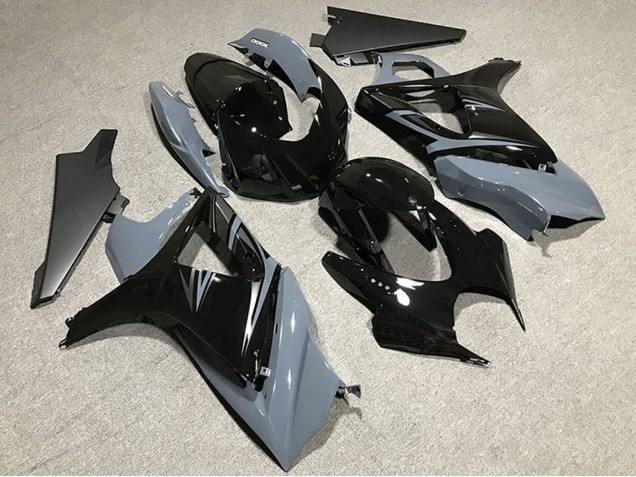 Venta Carenados Moto Suzuki GSXR 1000 2007-2008 - Nardo Gris Negro Brillante OEM Estilo