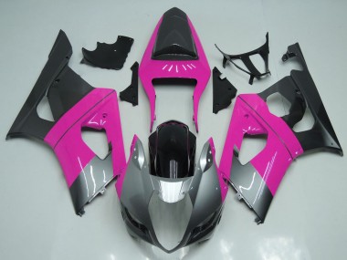 Venta Carenados Moto Suzuki GSXR 1000 2003-2004 - Rosa Plata Negro