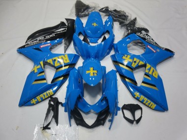 Venta Carenados Moto Suzuki GSXR 1000 2009-2016 - Azul Oro Negro Rizla