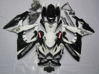 Venta Carenado Moto Suzuki GSXR 600 / GSXR 750 2008-2010 - Blanco Negro Alstare Corona Motul