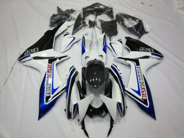Venta Carenados Moto Suzuki GSXR 600 / GSXR 750 2011-2024 - Blanco Azul Negro Brillante Alstare