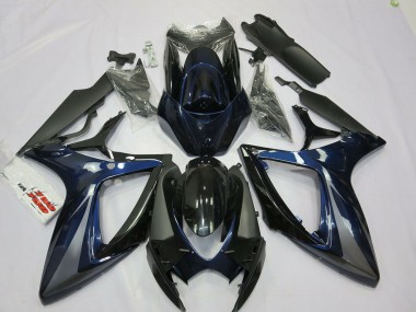 Venta Carenados Moto Suzuki GSXR 600 / GSXR 750 2006-2007 - Azul Gris Negro Raya