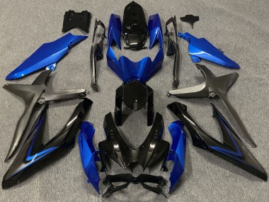 Venta Carenados Moto Suzuki GSXR 600 / GSXR 750 2008-2010 - Azul Gris Negro Brillante