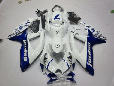 Venta Carenados Moto Suzuki GSXR 600 / GSXR 750 2008-2010 - Blanco Azul Jordan